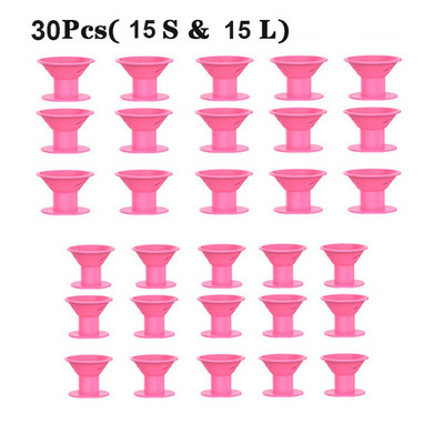 2/10/20/30gab Mīkstas gumijas Magic matu kopšanas rullīši Silikona matu ruļļi Twist Hair bez siltuma bez saspraudes Matu lokošanās veidošanas rīks DIY