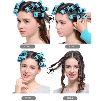 Lazy Curler Hair Care Steam Perm Flexi Rods Hair Rollers Hair curlers Multi Sizes DIY Magic Curler Tools With Clips Tool