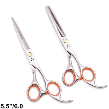 5.5 6.0 Професионални фризьорски ножици Комплект бръснарски ножици за изтъняване на косата Ножици за подстригване Японска стомана 440C Ножица 1008#