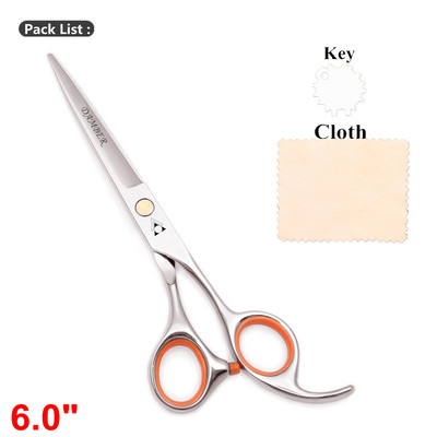 5.5 6.0 Profesionalios kirpyklos žirklės plaukams retinimo kirpėjų žirklių rinkinys plaukų kirpimo žirklės Japan Steel 440C Scissor 1008#