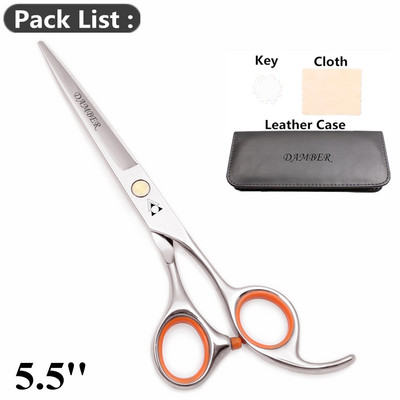 5.5 6.0 Profesionalios kirpyklos žirklės plaukams retinimo kirpėjų žirklių rinkinys plaukų kirpimo žirklės Japan Steel 440C Scissor 1008#