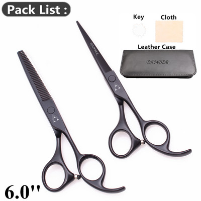 5.5 6.0 Profesionalios kirpyklos žirklės plaukams retinimo kirpėjų žirklių rinkinys plaukų kirpimo žirklės Japan Steel 440C Scissor 1008#