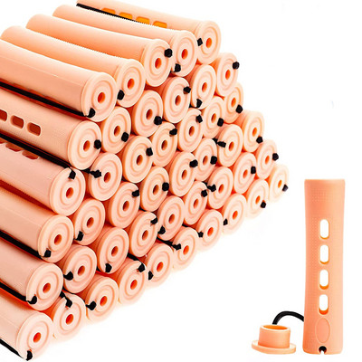 Ilgviļņu stieņi un 60 daļīgi matu ruļļi ar matu aukstā viļņa stieņiem Matu ruļļi sievietēm gariem, īsiem matiem (8 izmēri)