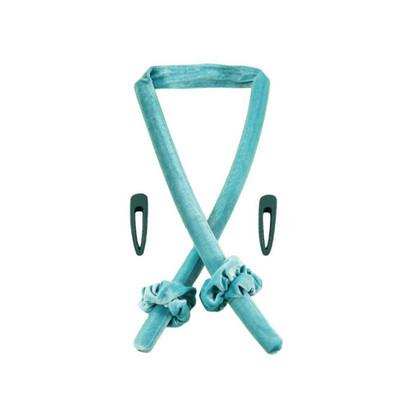 Velvet Heatless locīšanas stieņi Matu galvas lentes zīda matu ruļļi Ruļļi lente mitri un viļņaini saišķi Flexi matu instrumenti viļņu veidotāji