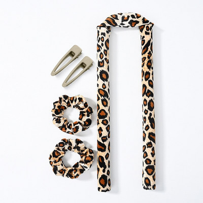 Velvet Heatless locīšanas stieņi Matu galvas lentes zīda matu ruļļi Ruļļi lente mitri un viļņaini saišķi Flexi matu instrumenti viļņu veidotāji