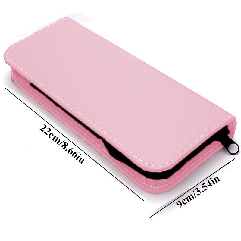 Multifuncțional Salon profesional din piele PU pentru foarfece pentru tunsoare Geantă cu fermoar Husă portabilă Cutie pentru foarfece pentru coafură