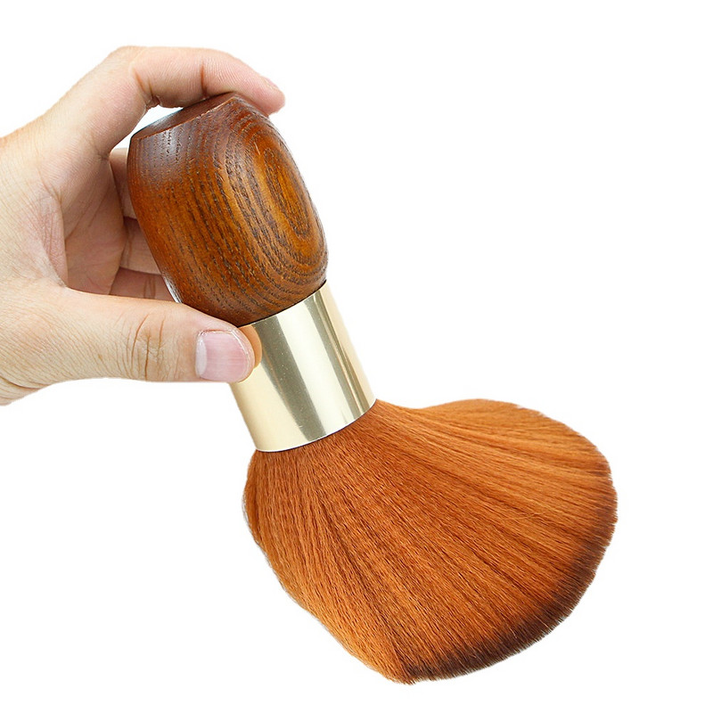 1 buc. perii profesionale pentru praf pentru gât, pentru păr, pentru frizer, curat, moale, neagră, perie de păr, pentru salon, coafură, coafură, instrumente de coafură