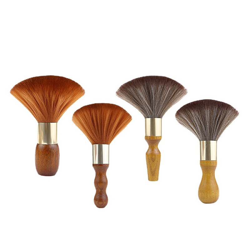 1 buc. perii profesionale pentru praf pentru gât, pentru păr, pentru frizer, curat, moale, neagră, perie de păr, pentru salon, coafură, coafură, instrumente de coafură