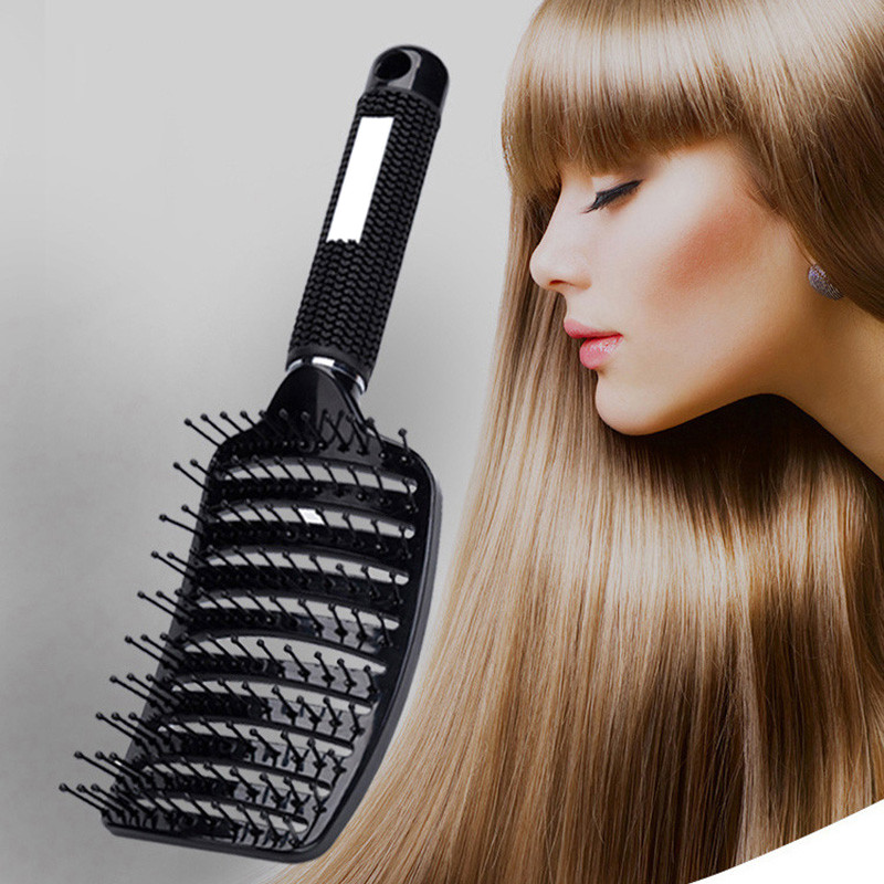Profesionalni rebrasti češalj Frizerski češalj Kovrčava kosa Rebrasti češalj Četka za masažu Četka za kosu Vlasište Četka za kosu Češalj Četka za šampon za kosu
