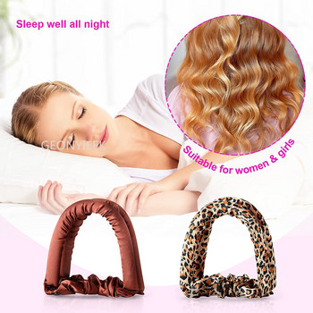 Μαλλιά Heatless Curling Rod Headband No Heat Curls Ribbon Rollers Hair Sleeping Soft Headband Hair curlers DIY Hair Styling Tools