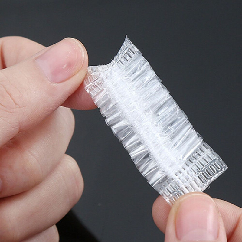 50/100 vnt Kirpyklos ausinių salono vandeniui atsparus skaidrus ausų uždangalas Ausų apsauga permatomas vonios dušo ausinių dangtelio valymo įrankis