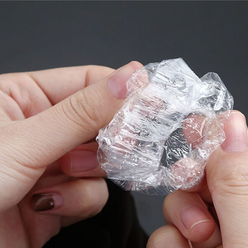 50/100 vnt Kirpyklos ausinių salono vandeniui atsparus skaidrus ausų uždangalas Ausų apsauga permatomas vonios dušo ausinių dangtelio valymo įrankis