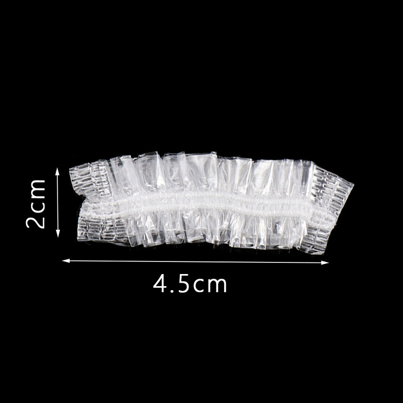 50/100 vnt Kirpyklos ausinių salono vandeniui atsparus skaidrus ausų uždangalas Ausų apsauga permatomas vonios dušo ausinių dangtelio valymo įrankis