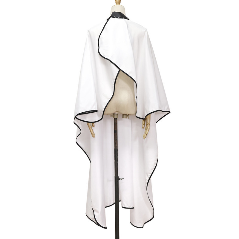 Juoda balta plaukų kirpimo šluostė profesionaliam salonui kirpykla skraistė Kirpėja silikoninė kaklo kirpėja prijuostė plaukų kirpimas pelerinos didmeninė prekyba