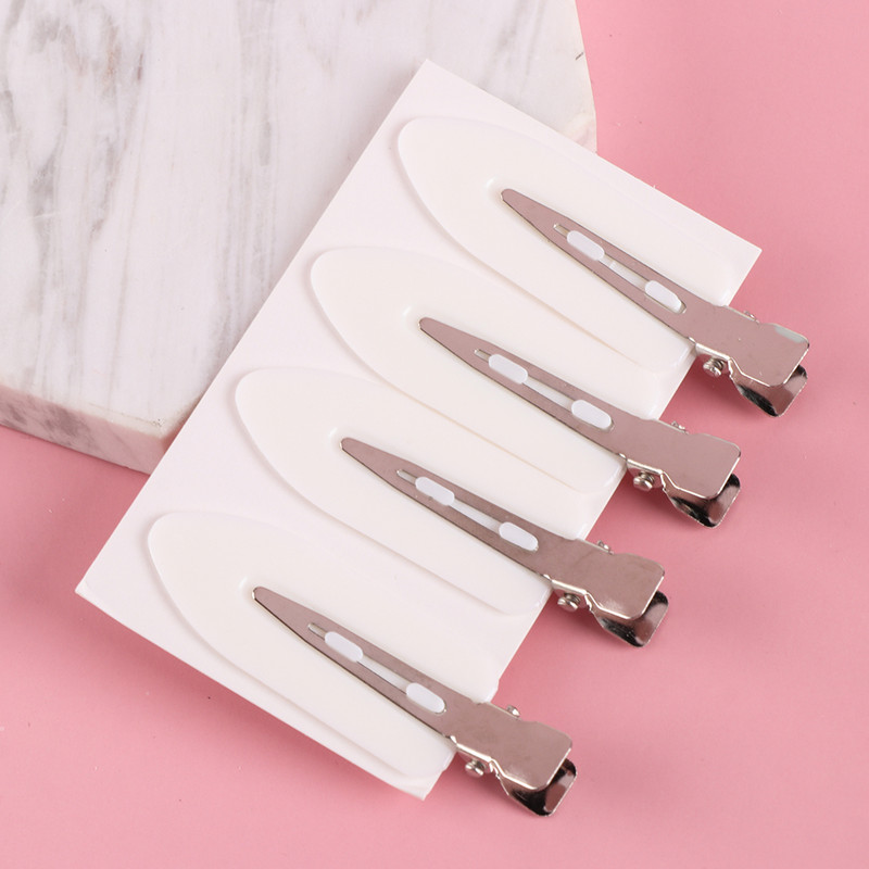 4PC Profesionali besiūlė plaukų segtukas be raukšlių plaukų segtukas Makiažo segtukas Besiūliai segtukai salono formavimas fiksuoti priedai plaukų segtukas