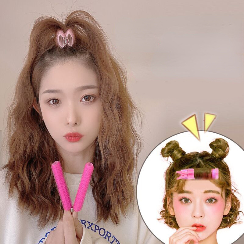 2 kom šiške Korijen kose Pahuljaste kopče Lazy Hair kopče Frizura za oblikovanje kose Bačva za kovrčanje Prijenosna ukosnica Rolke za kosu Bouffant Ukosnice