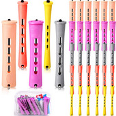 Šipke za trajnu kosu i 50 komada uvijača za kosu u 5 veličina s uvijačima za kosu s hladnim valovima kose za žene duge kratke kose（s vrećicom）