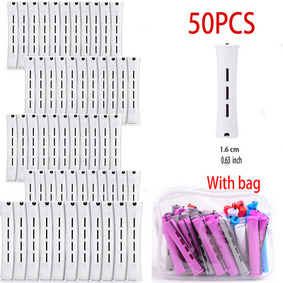 Šipke za trajnu kosu i 50 komada uvijača za kosu u 5 veličina s uvijačima za kosu s hladnim valovima kose za žene duge kratke kose（s vrećicom）