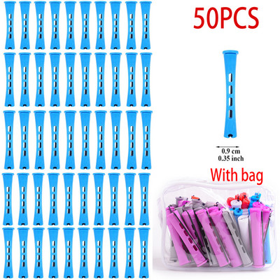 Šipke za trajnu kosu i 50 komada uvijača za kosu u 5 veličina s uvijačima za kosu s hladnim valovima kose za žene duge kratke kose（s vrećicom）