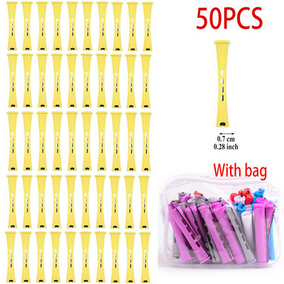 Šipke za trajnu kosu i 50 komada uvijača za kosu u 5 veličina s uvijačima za kosu s hladnim valovima kose za žene duge kratke kose（s vrećicom）