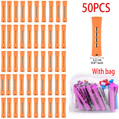 Šipke za trajnu kosu i 50 komada uvijača za kosu u 5 veličina s uvijačima za kosu s hladnim valovima kose za žene duge kratke kose（s vrećicom）