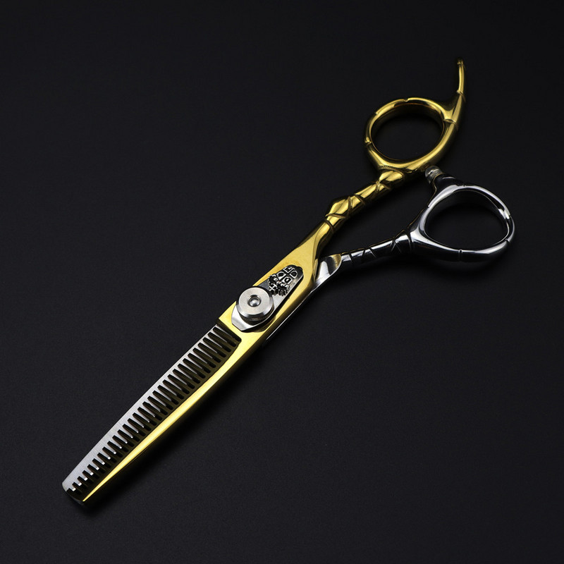 Tinkinti logotipą JP 440c plienas 6 colių auksinės žirklės Karūninės plaukų žirklės kirpimas kirpėjas plaukų kirpimas retinimo žirklės kirpyklos žirklės