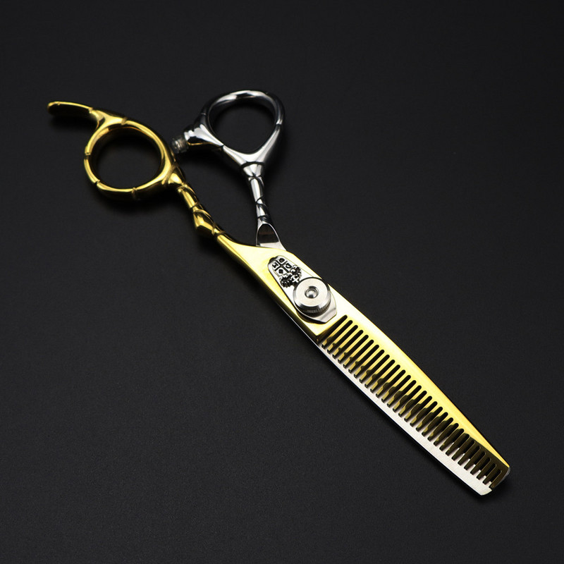 Tinkinti logotipą JP 440c plienas 6 colių auksinės žirklės Karūninės plaukų žirklės kirpimas kirpėjas plaukų kirpimas retinimo žirklės kirpyklos žirklės