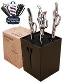 Agrafe de păr Cutie de depozitare Instrument de salon Suport pentru foarfece de coafură Stand Foarfece Pieptene Cleme arcilice colorate Organizator de șurubelnițe