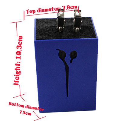 Agrafe de păr Cutie de depozitare Instrument de salon Suport pentru foarfece de coafură Stand Foarfece Pieptene Cleme arcilice colorate Organizator de șurubelnițe