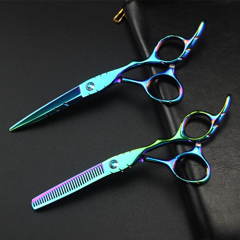 profesionalne japan 440c 6 '' zelene škare za šišanje brijač makas šišanje škare za stanjivanje kose škare za šišanje frizerske škare
