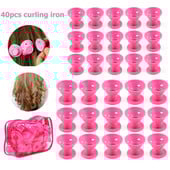 40 komada Gljivasti uvijači Silikonski valjci za njegu kose za uvijače Sleeping Twist Oblikovanje kose DIY Alati Uređaj za oblikovanje kose