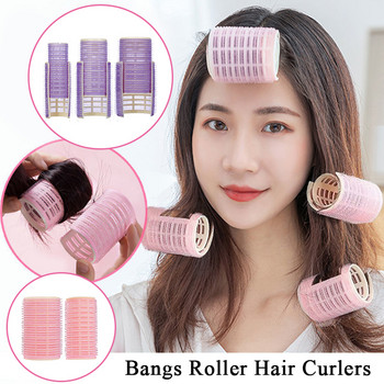 2 τμχ/σετ Heatless Rod curling Hair Rollers Hair curlers Αυτοκόλλητα Lazy Bangs Εργαλεία styling για μπούκλες Hair Fluffy