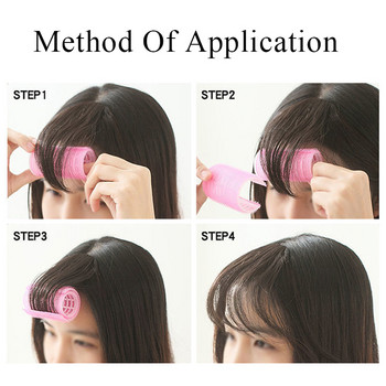 2 τμχ/σετ Heatless Rod curling Hair Rollers Hair curlers Αυτοκόλλητα Lazy Bangs Εργαλεία styling για μπούκλες Hair Fluffy