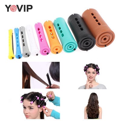 6/10Pcs Hair Perm Rods Hair Curling Rollers Perming Rods Curlers Cold Wave Rods For Women Long Short Hair