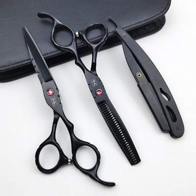 6 Inch JP 440C Professional Hairdressing Scissors Salon Barberhaircut Scissors Cutting Shears Thinning Scissors Barbershop Set