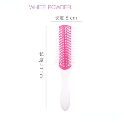 Češalj za kosu Četka za raščešljavanje kose u 9 redova Klasični češljevi za štakorski rep Četka za oblikovanje kose Ravna kovrčava mokra kosa Četka za masažu vlasišta Žene