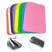 Višenamjenska neklizajuća ravna silikonska podloga otporna na toplinu za uvijače za kosu, uvijače za kosu, alat za oblikovanje kose