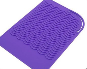 Višenamjenska neklizajuća ravna silikonska podloga otporna na toplinu za uvijače za kosu, uvijače za kosu, alat za oblikovanje kose