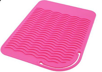 Višenamjenska neklizajuća ravna silikonska podloga otporna na toplinu za uvijače za kosu, uvijače za kosu, alat za oblikovanje kose