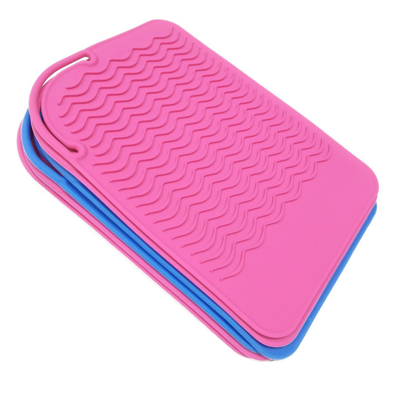 Višenamjenska neklizajuća ravna silikonska podloga otporna na toplinu za uvijače za kosu, uvijače za kosu, alat za oblikovanje kose