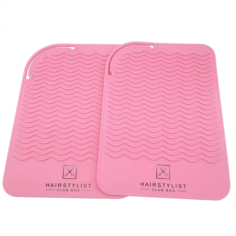Višenamjenska neklizajuća ravna silikonska podloga otporna na toplinu za uvijače za kosu, uvijače za kosu, alat za oblikovanje kose
