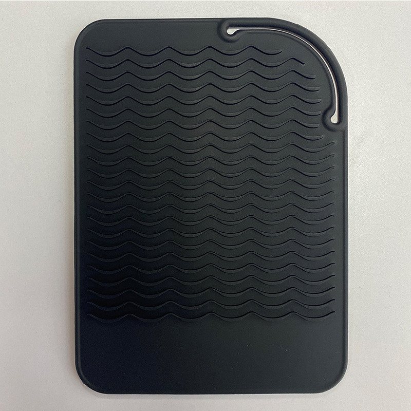 Višenamjenska neklizajuća ravna silikonska podloga otporna na toplinu za uvijače za kosu, uvijače za kosu, alat za oblikovanje kose