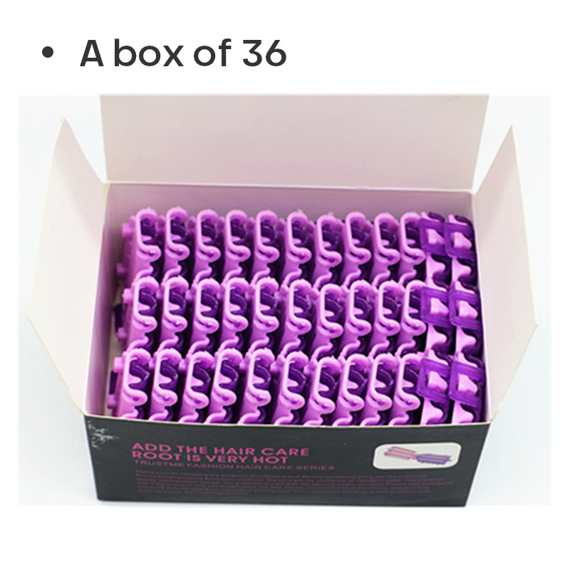 45Gb matu ruļļi Kērlings pūkains skavas Wave Perm Rod DIY stieņi Kukurūzas klipši Gofrēti matu ruļļi ieveidotāji sieviešu veidošanas rīki