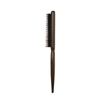 Нов салонен гребен Четка за дразнене на косата Гребен отзад с дървена дръжка Естествен косъм от глиган