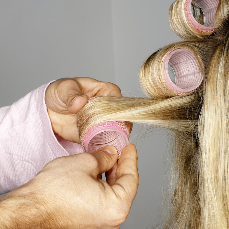 6gab Frizieru plastmasas matu ruļļi Bangs Roll Pašlīmējošs mājas lietošanai DIY matu veidošanas rullīši Ruļļi meitenēm skaistumkopšanas instrumenti