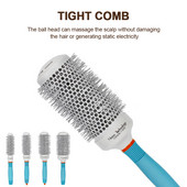 1 ks keramický iónový hrebeň na vlasy, profesionálny salónny kefa na vlasy, stylingová kefa na vlasy, kadernícky hrebeň, okrúhle kučeravé natáčky na vlasy