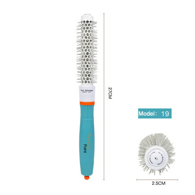 1 ks keramický iónový hrebeň na vlasy, profesionálny salónny kefa na vlasy, stylingová kefa na vlasy, kadernícky hrebeň, okrúhle kučeravé natáčky na vlasy