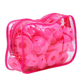 Hot 20PCS Pink Plavi silikonski uvijač za kosu Meki gumeni valjci za njegu kose Bez topline Alat za oblikovanje kose Dropshipping 3#