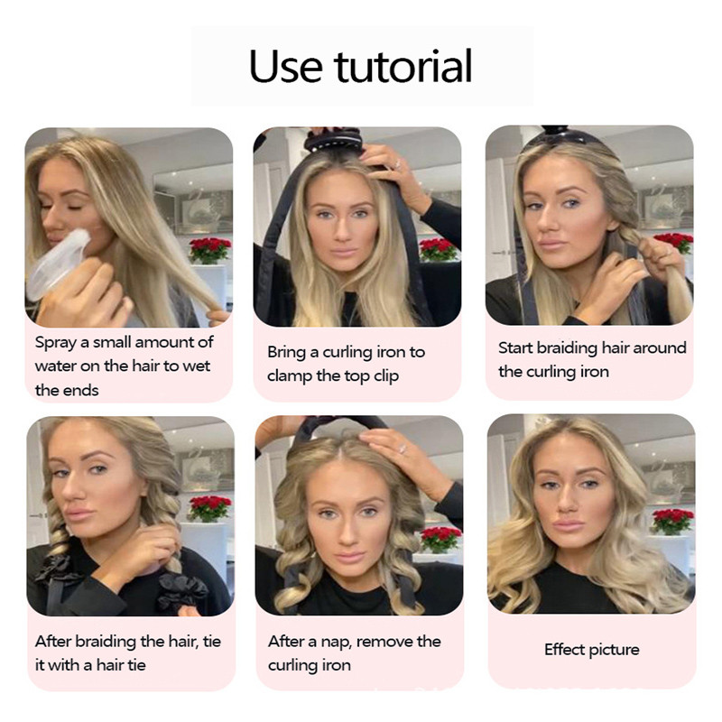 Fier de ondulat Leneș Bigudiuri mari Wave Hair Style ondulator Rola Spumă Perla Burete role Accesorii pentru păr Curling Instrumente pentru salonul de frumusețe