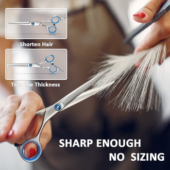 10 Σετ Κομμωτήριο Scissors Of Flat Scissors Teeth Scissors Thinning Hair Salon Children Home Σετ εργαλείων κομμωτηρίου Περιποίηση μαλλιών